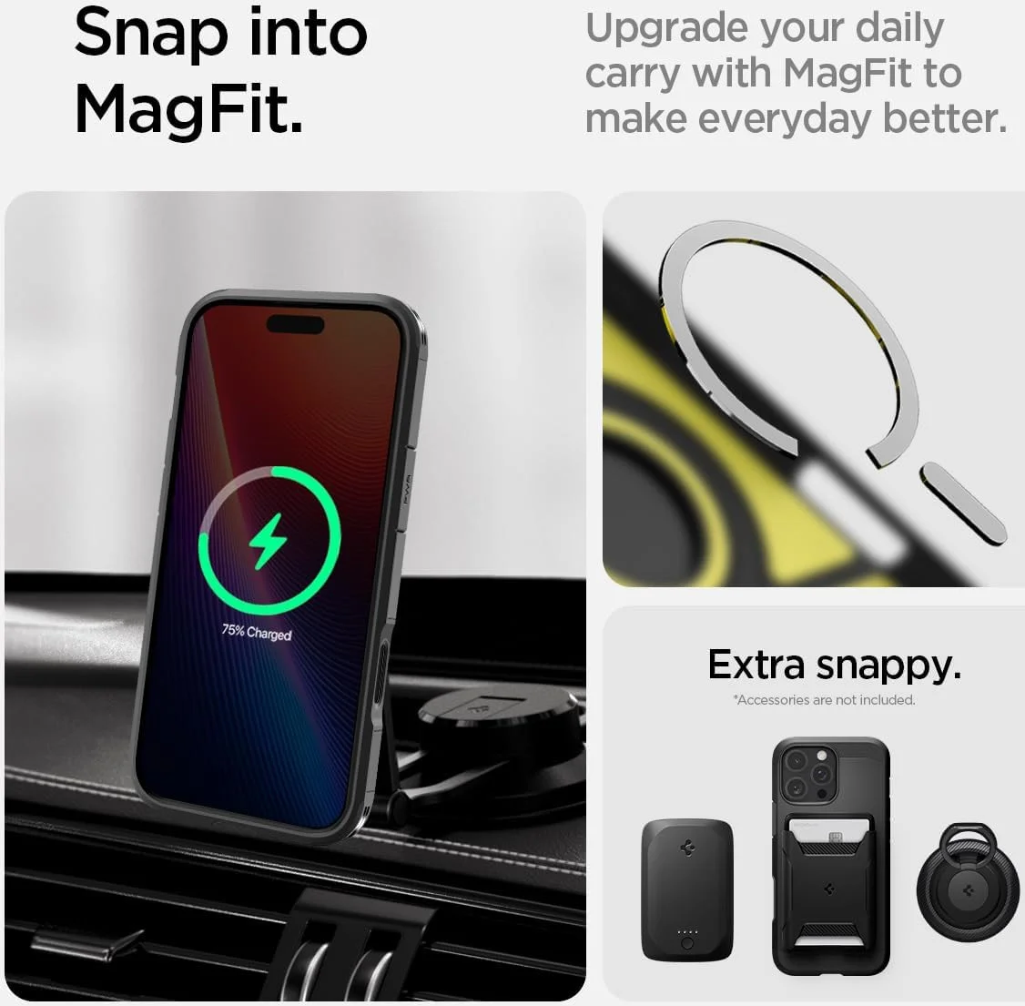 Spigen Tough Armor T iPhone 16 Pro Max Hoesje MagSafe Back Cover Zwart afbeelding 4