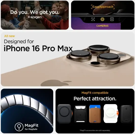 Spigen Tough Armor T iPhone 16 Pro Max Hoesje MagSafe Back Cover Zwart afbeelding 3