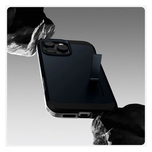 Spigen Tough Armor T iPhone 16 Pro Hoesje MagSafe Back Cover Metal Slate afbeelding 9
