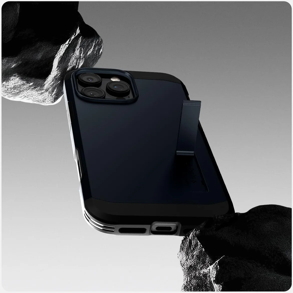 Spigen Tough Armor T iPhone 16 Pro Max Hoesje MagSafe Back Cover Metal Slate afbeelding 8