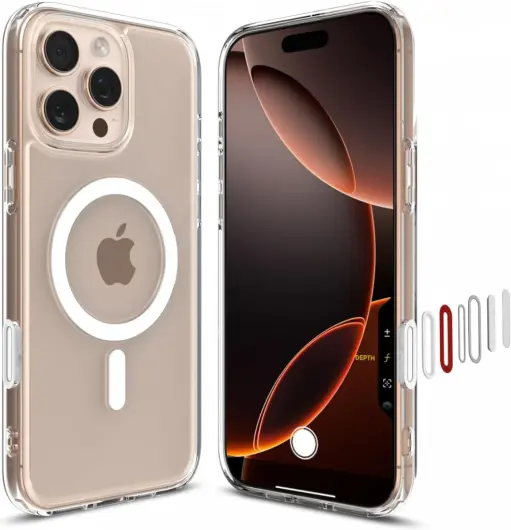 Spigen Ultra Hybrid T iPhone 16 Pro Max Hoesje MagSafe Back Cover Wit afbeelding 1