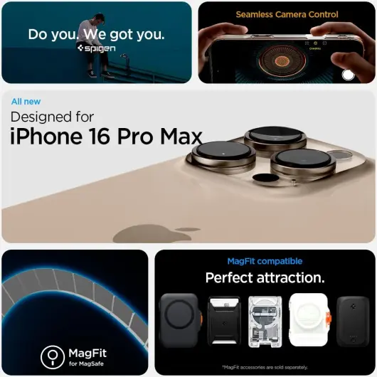 Spigen Ultra Hybrid T iPhone 16 Pro Max Hoesje MagSafe Back Cover Wit afbeelding 3