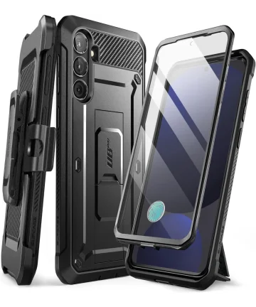 SUPCASE UB Pro Samsung Galaxy S24 FE Hoesje Full Protect Kickstand Zwart Hoesjes