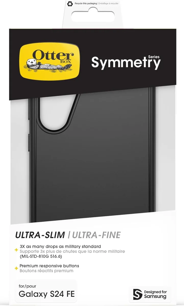 OtterBox Symmetry Samsung Galaxy S24 FE Hoesje Back Cover Zwart afbeelding 5