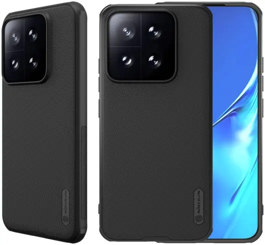 Nillkin Super Frosted Shield Xiaomi 14T Hoesje Back Cover Zwart afbeelding 1