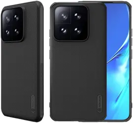 Nillkin Super Frosted Shield Xiaomi 14T Hoesje Back Cover Zwart afbeelding