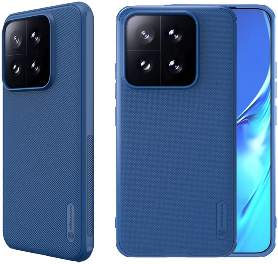 Nillkin Super Frosted Shield Xiaomi 14T Hoesje Back Cover Blauw afbeelding 1