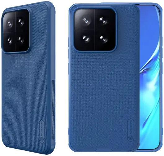 Nillkin Super Frosted Shield Xiaomi 14T Hoesje Back Cover Blauw afbeelding 1