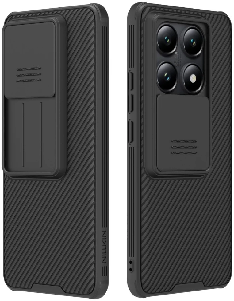 Nillkin CamShield Xiaomi 14T Pro Hoesje met Camera Slider Back Cover Zwart afbeelding 1