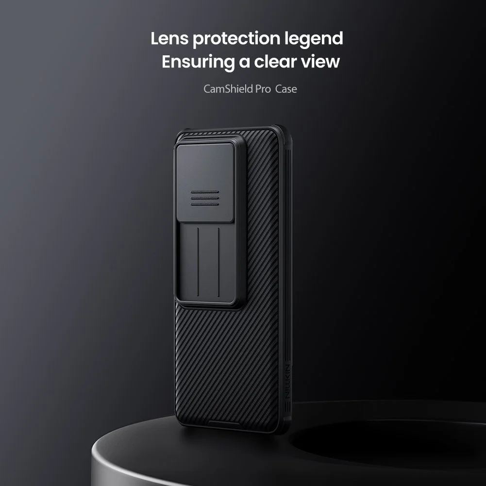 Nillkin CamShield Xiaomi 14T Pro Hoesje met Camera Slider Back Cover Zwart afbeelding 4