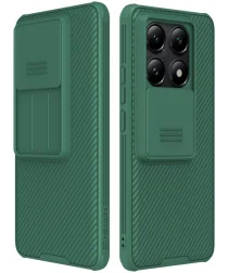 Nillkin CamShield Xiaomi 14T Pro Hoesje met Camera Slider Back Cover Groen