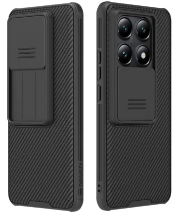 Nillkin CamShield Xiaomi 14T Hoesje met Camera Slider Back Cover Zwart Hoesjes