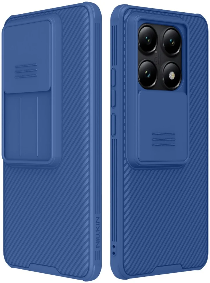 Nillkin CamShield Xiaomi 14T Hoesje met Camera Slider Back Cover Blauw afbeelding 1