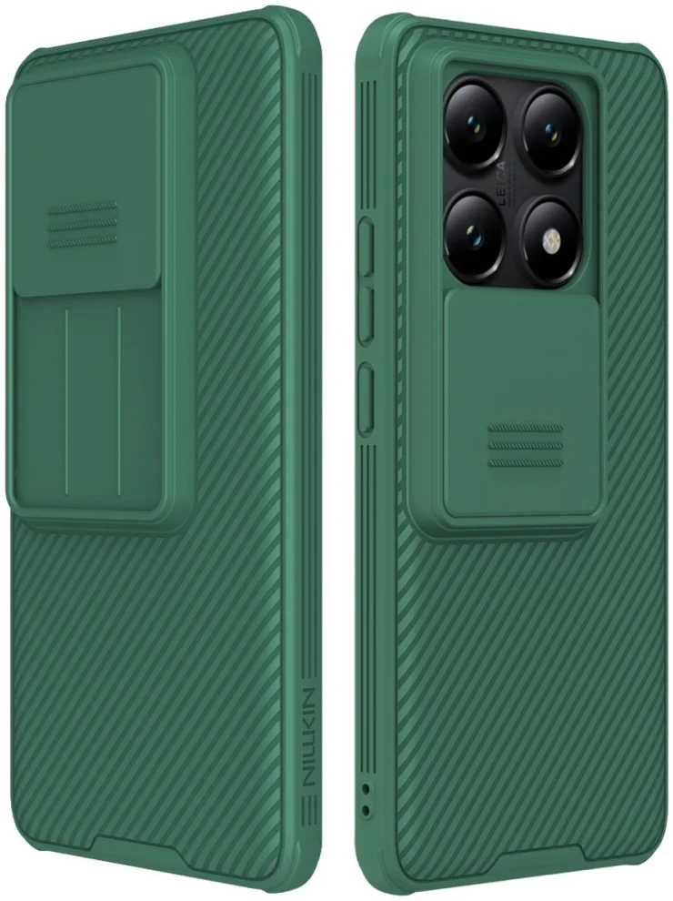 Nillkin CamShield Xiaomi 14T Hoesje met Camera Slider Back Cover Groen afbeelding 1