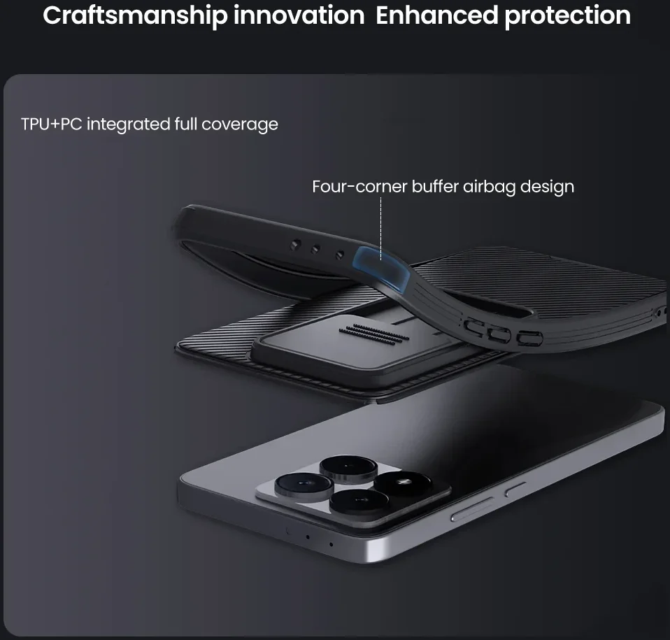 Nillkin CamShield Xiaomi 14T Hoesje met Camera Slider Back Cover Groen afbeelding 7