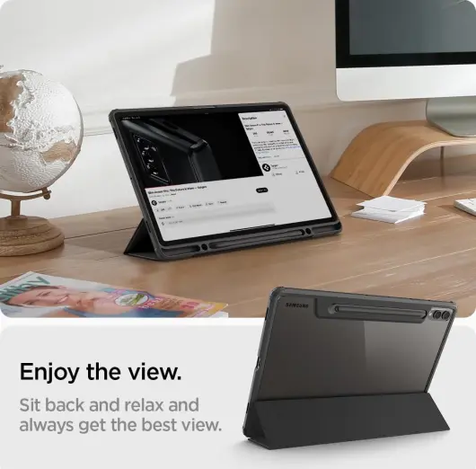 Spigen Ultra Hybrid Samsung Galaxy Tab S10+ / S9+ Hoes Book Case Zwart afbeelding 3