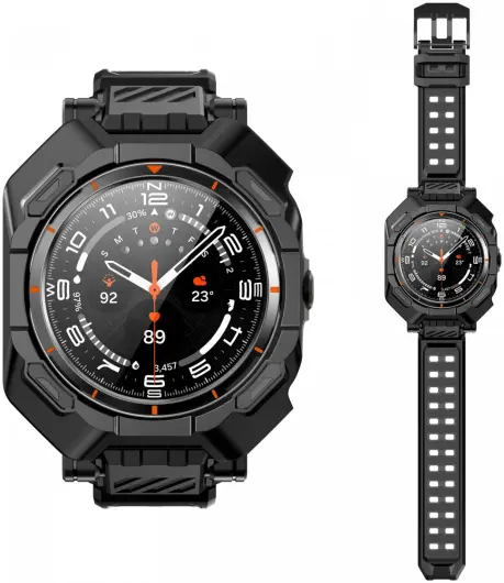 SUPCASE - Samsung Galaxy Watch Ultra Hoesje - met Bandje + Tempered Glass 2-Pack afbeelding 10