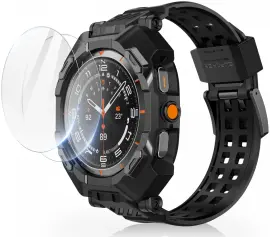 SUPCASE - Samsung Galaxy Watch Ultra Hoesje - met Bandje + Tempered Glass 2-Pack