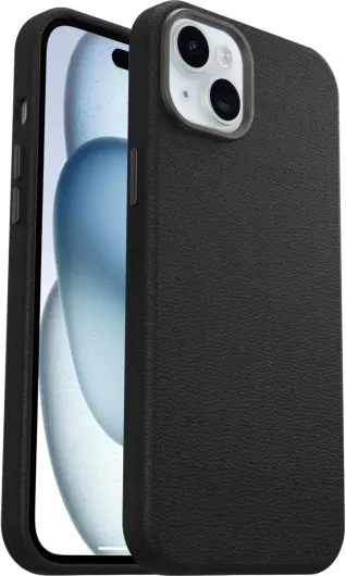 OtterBox Symmetry Cactus Leer MagSafe Apple iPhone 15 Plus/14 Plus Hoesje Zwart afbeelding 1