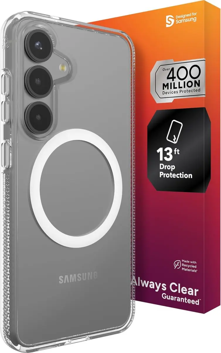 ZAGG Crystal Palace Snap Samsung Galaxy S25 Hoesje Magsafe DropProof Transparant afbeelding 1