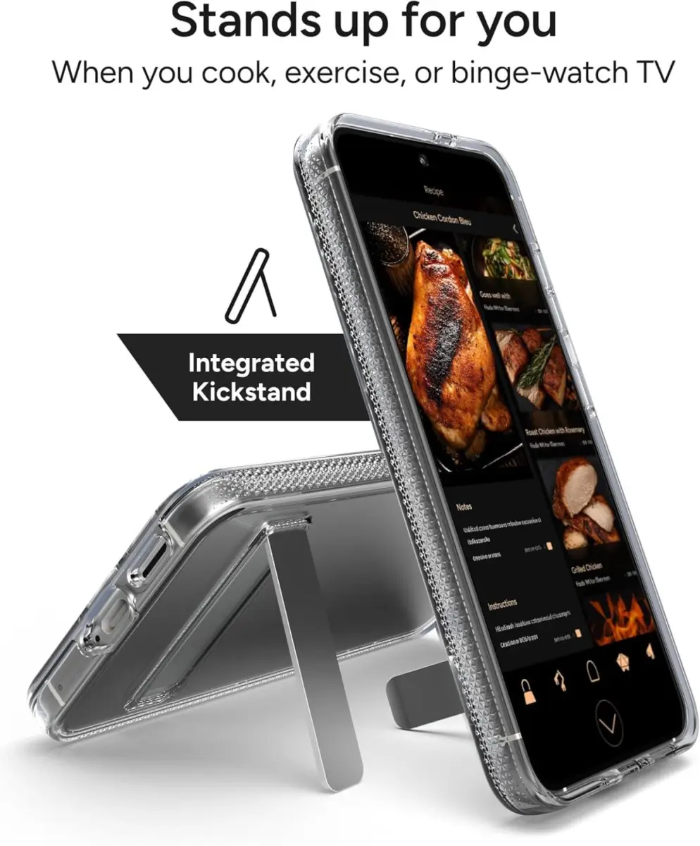 ZAGG Crystal Palace Kickstand Samsung Galaxy S25 Hoesje Transparant afbeelding 4