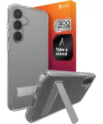 ZAGG Crystal Palace Kickstand Samsung Galaxy S25 Plus Hoesje Transparant afbeelding