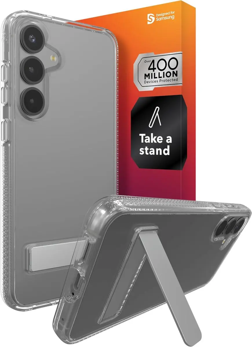 ZAGG Crystal Palace Kickstand Samsung Galaxy S25 Plus Hoesje Transparant afbeelding 1