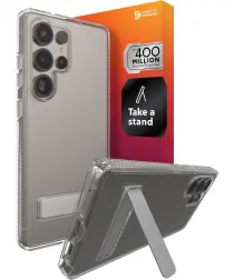 ZAGG Crystal Palace Kickstand Samsung Galaxy S25 Ultra Hoesje Transparant afbeelding