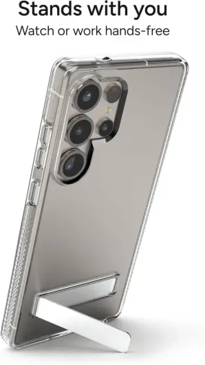 ZAGG Crystal Palace Kickstand Samsung Galaxy S25 Ultra Hoesje Transparant afbeelding 5