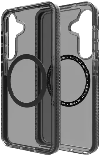 ZAGG Santa Cruz Snap Samsung Galaxy S25 Hoesje Magnetic Back Cover Zwart afbeelding 1