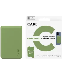 PanzerGlass CARE Fashionable Siliconen MagSafe Kaarthouder Groen