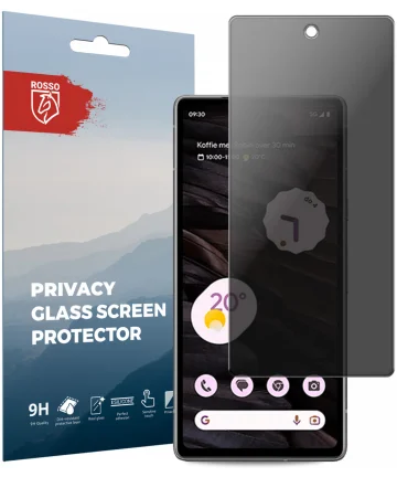 Rosso Google Pixel 7a 9H Tempered Glass Screen Protector Privacy Screen Protectors