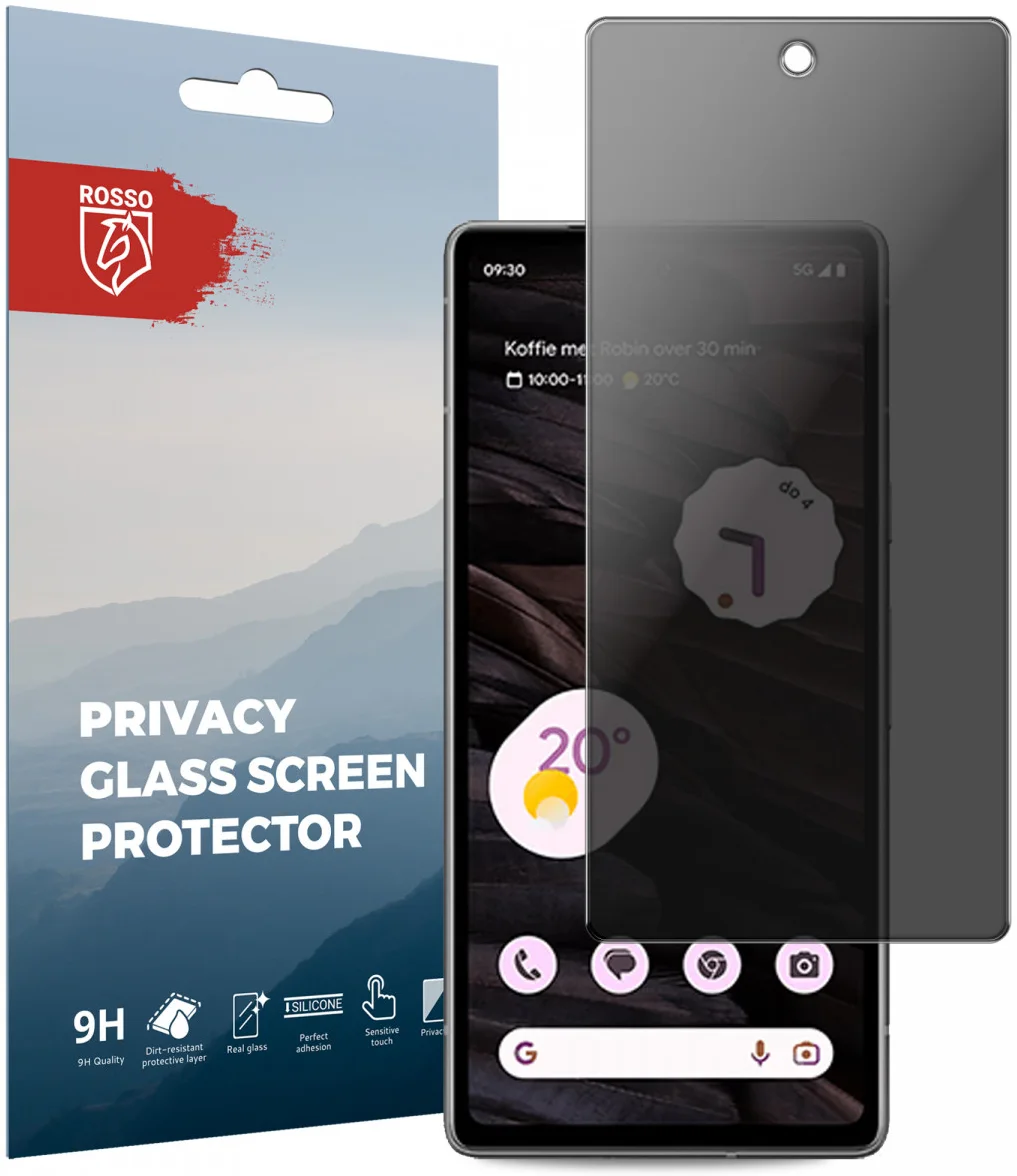 Rosso Google Pixel 7a 9H Tempered Glass Screen Protector Privacy afbeelding 1