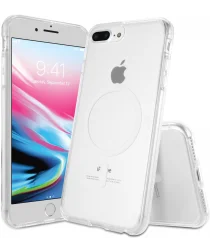 Apple iPhone 8 Plus / 7 Plus Hoesje Hard Back Cover met MagSafe Transparant