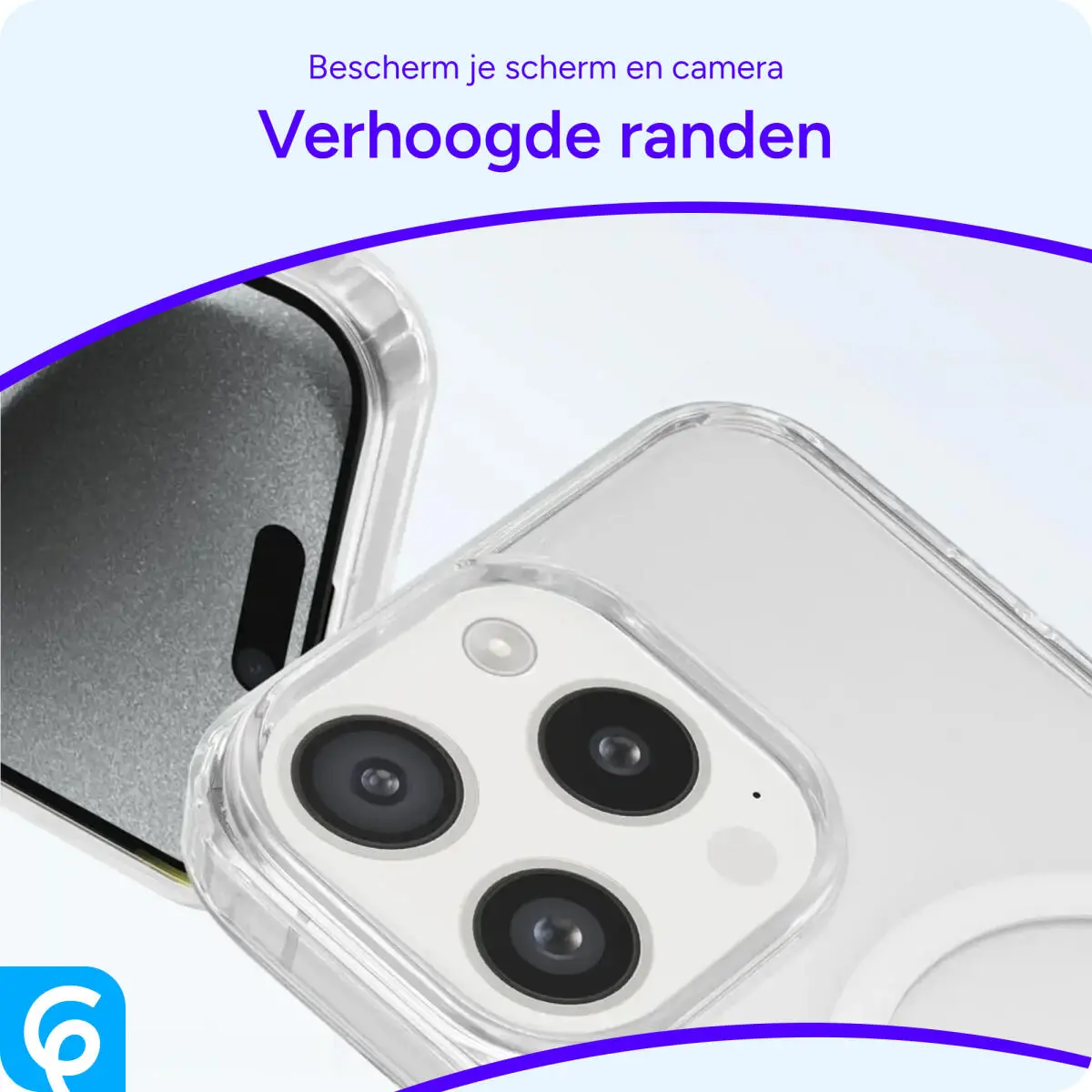Apple iPhone 15 Pro Hoesje Hard Back Cover met MagSafe Transparant afbeelding 4