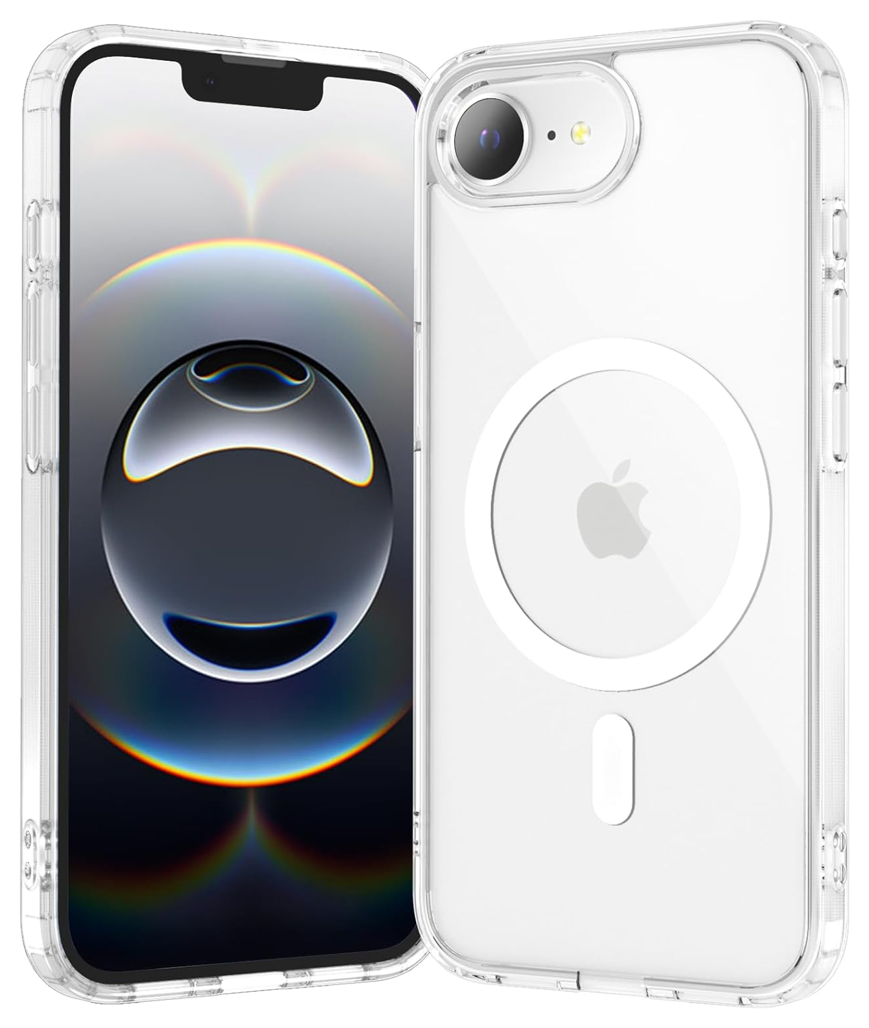 Apple iPhone 16e Hoesje Hard Back Cover met MagSafe Transparant afbeelding 1