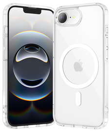 Apple iPhone 16e Hoesje Hard Back Cover met MagSafe Transparant