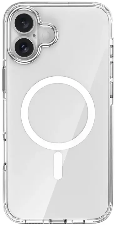 Apple iPhone 16 Hoesje Hard Back Cover met MagSafe Transparant afbeelding 2