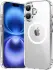 Apple iPhone 16 Hoesje Hard Back Cover met MagSafe Transparant afbeelding 1