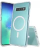 Samsung Galaxy S10 Hoesje Hard Back Cover met MagSafe Transparant