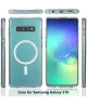 Samsung Galaxy S10 Hoesje Hard Back Cover met MagSafe Transparant