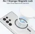 Samsung Galaxy S22 Ultra Hoesje Hard Back Cover met MagSafe Transparant afbeelding 2