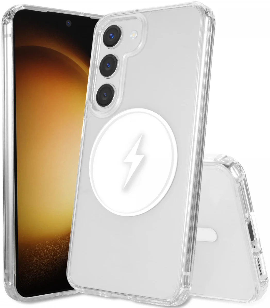 Samsung Galaxy S23 Hoesje Hard Back Cover met MagSafe Transparant afbeelding 8