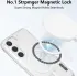 Samsung Galaxy S23 Hoesje Hard Back Cover met MagSafe Transparant afbeelding 2