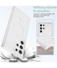 Samsung Galaxy S23 Ultra Hoesje Hard Back Cover met MagSafe Transparant