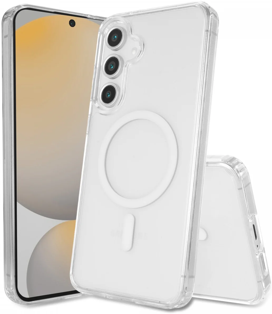 Samsung Galaxy S24 FE Hoesje Hard Back Cover met MagSafe Transparant afbeelding 1
