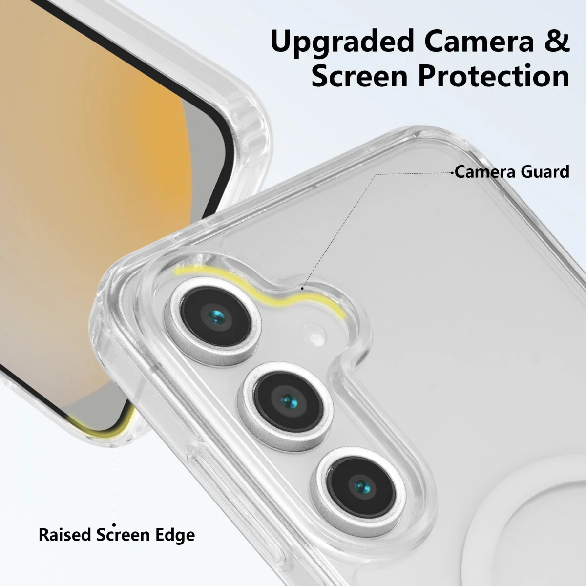 Samsung Galaxy S24 FE Hoesje Hard Back Cover met MagSafe Transparant afbeelding 6