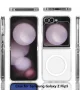 Samsung Galaxy Z Flip 5 Hoesje Hard Back Cover met MagSafe Transparant