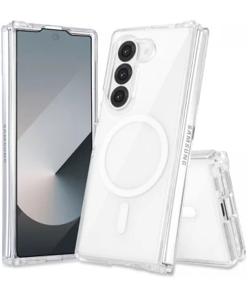 Samsung Galaxy Z Fold 6 Hoesje Hard Back Cover met MagSafe Transparant Hoesjes