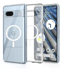 Google Pixel 7a Hoesje Hard Back Cover met MagSafe Transparant afbeelding